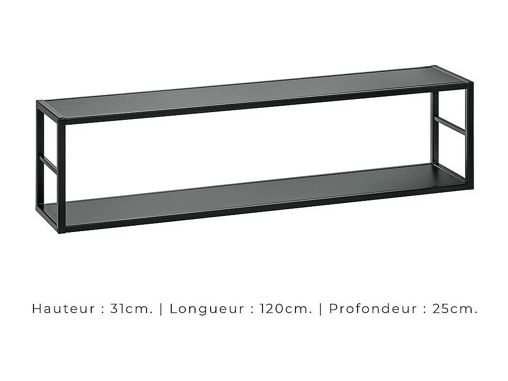 Ensemble meubles de salon industriel SWITCH M4 – Blanc – LED intégrées & système Push to Open