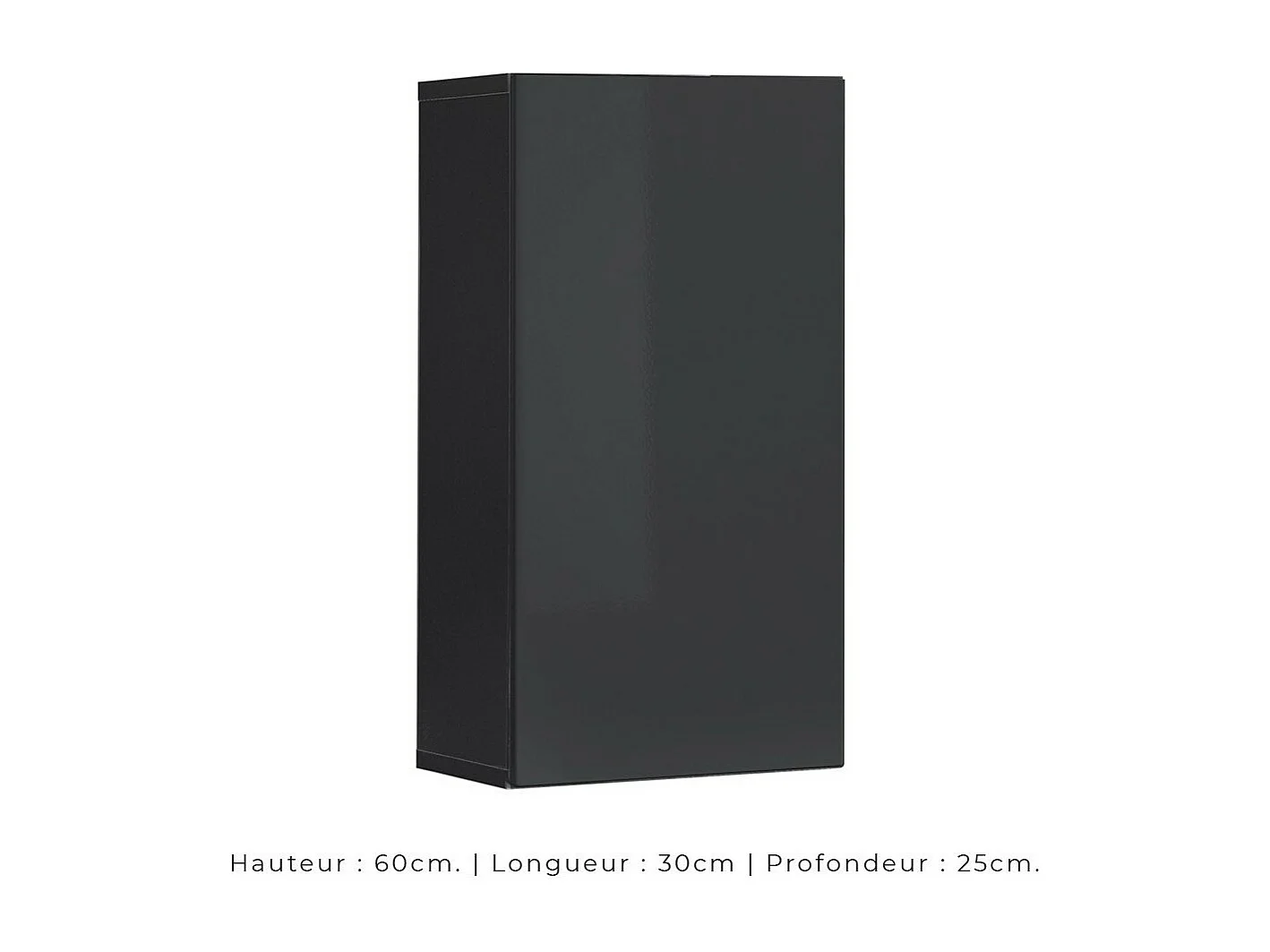 Industriële stijl woonkamermeubelset SWITCH M2 - Grijs - Ingebouwde LED - Modern ontwerp