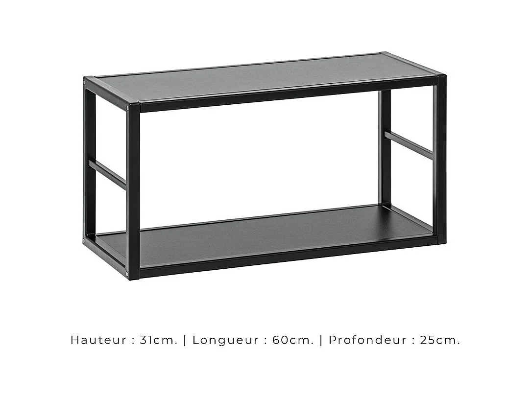 Conjunto de móveis para sala de estar estilo industrial SWITCH M3. Cor: carvalho.