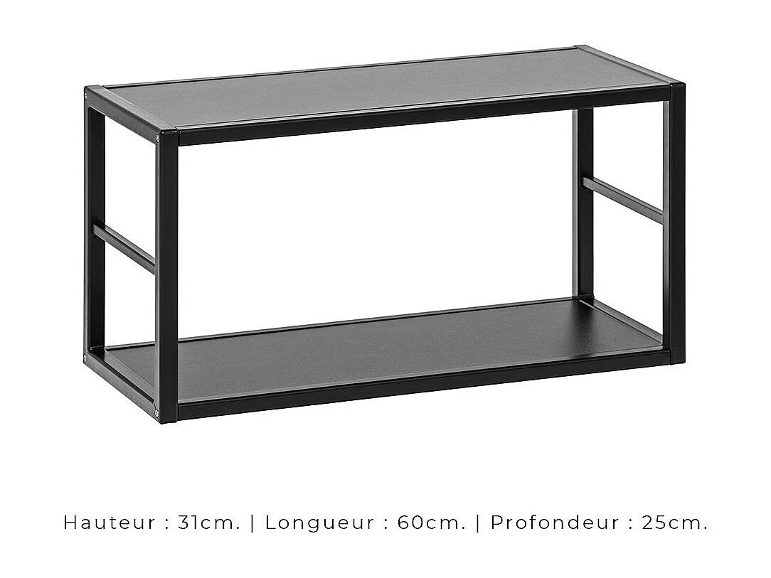 Ensemble meubles de salon style industriel SWITCH M3. Coloris chêne.