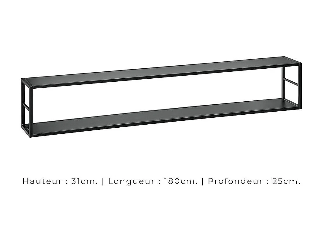 Ensemble meubles de salon style industriel SWITCH M1 – Blanc – LED intégrées – Design moderne