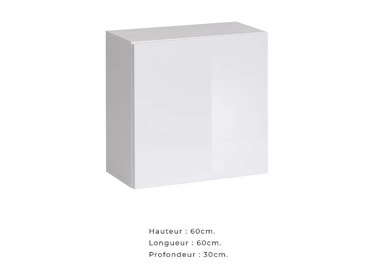 Ensemble meubles de salon style industriel SWITCH M1 – Blanc – LED intégrées – Design moderne