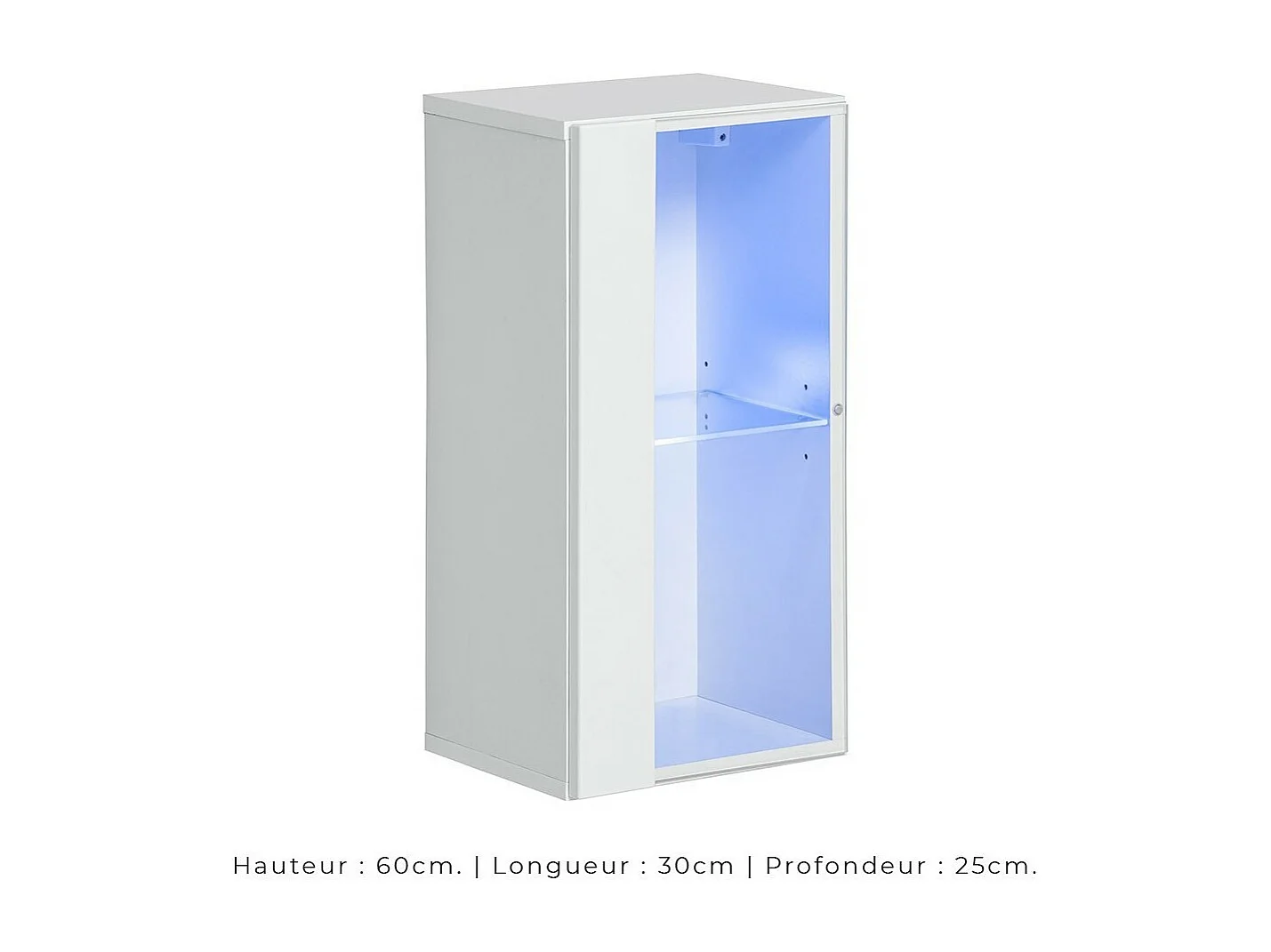 Ensemble meubles de salon style industriel SWITCH M1 – Blanc – LED intégrées – Design moderne