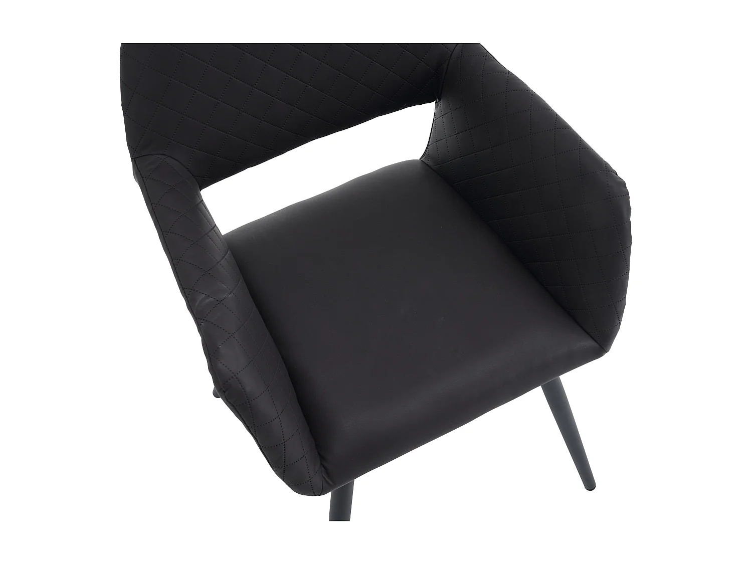 Lot De 6 Chaises De Maquillage En Similicuir, Entretien Facile, Pour Salon Et Chambre, Noir