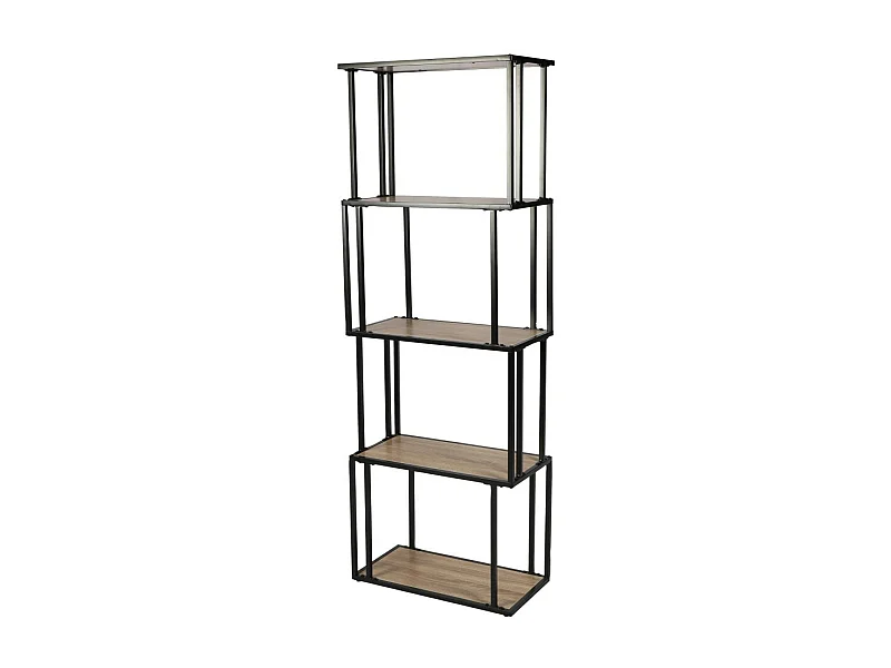 Open kantoorbibliotheek met 5 planken - Collectie HOLBORN 60x30x170 cm