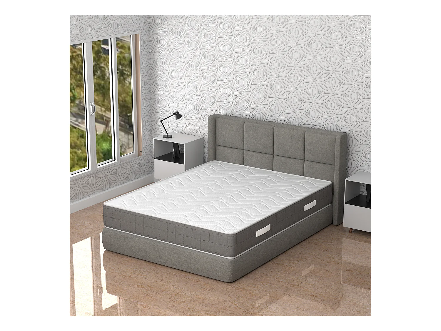 Colchón Memory Foam Hipertranspirable Ortopédico 90x190x20