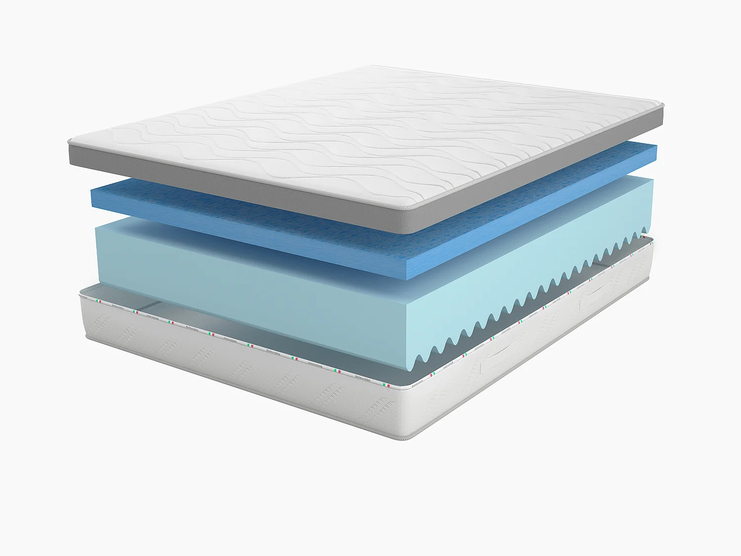 Matelas 800 Ressorts Indépendants Polirelax 7 Zones Air Touch 80x200x22
