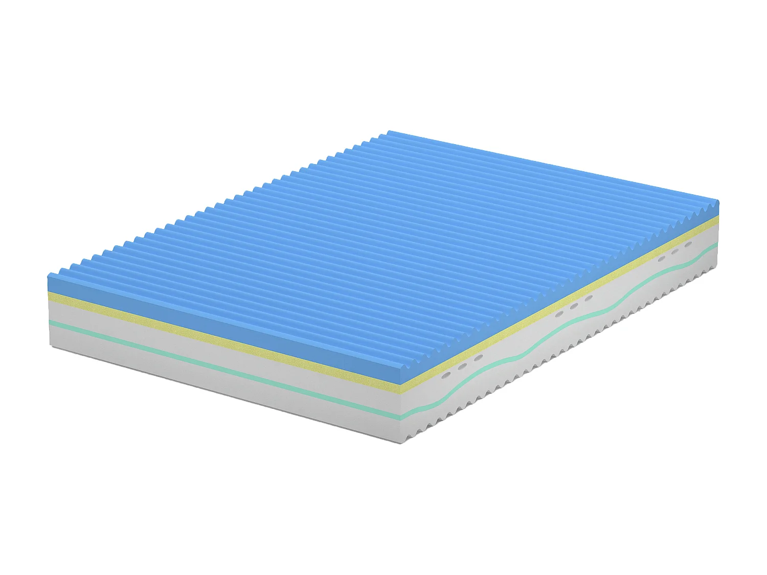 5-Schichten-Matratze, Memory Foam, Bayscent Neutralizer abnehmbar,13 Zonen 180x200x25