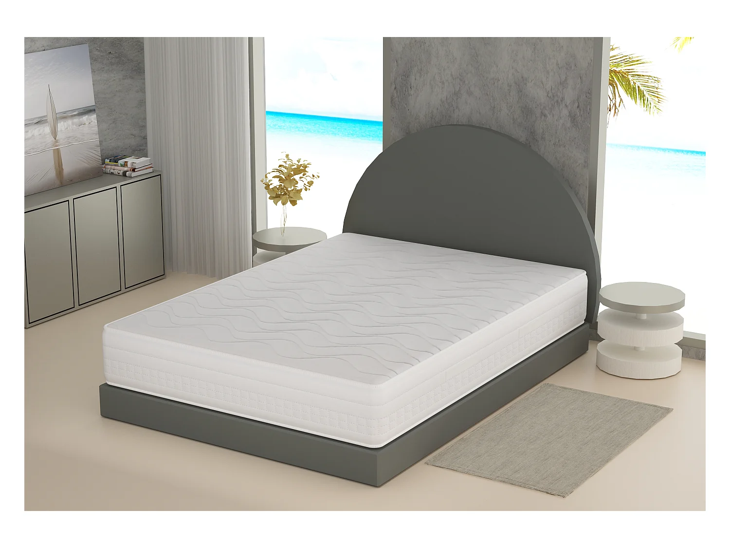 Matelas Water Relax Aloe Sensation Massant 140x200x19