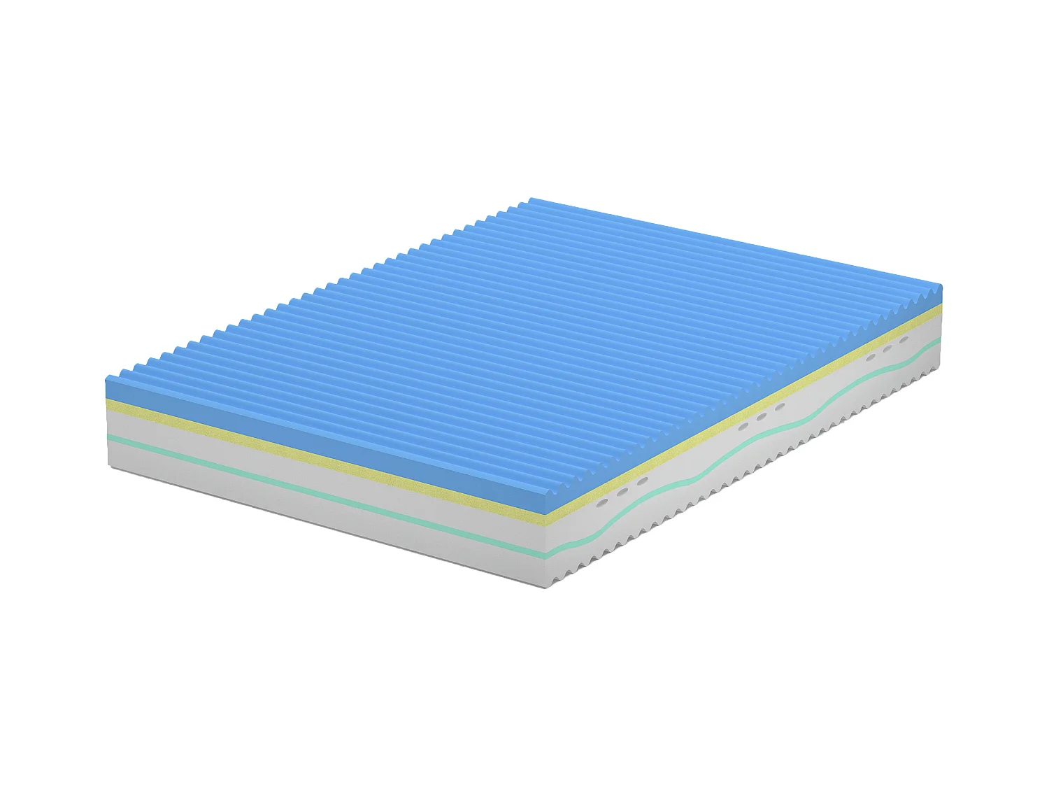 Colchón 5 capas, Memory Foam, Bayscent Neutralizer Desmontable,13 zonas 80x200x25