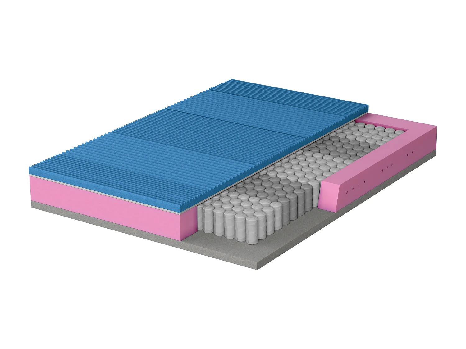 Matelas à ressorts ensachés 120x200x22
