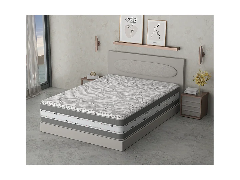 Memory Foam Matratze Wind Essential, Abnehmbarer Carbonbezug 90x190x25