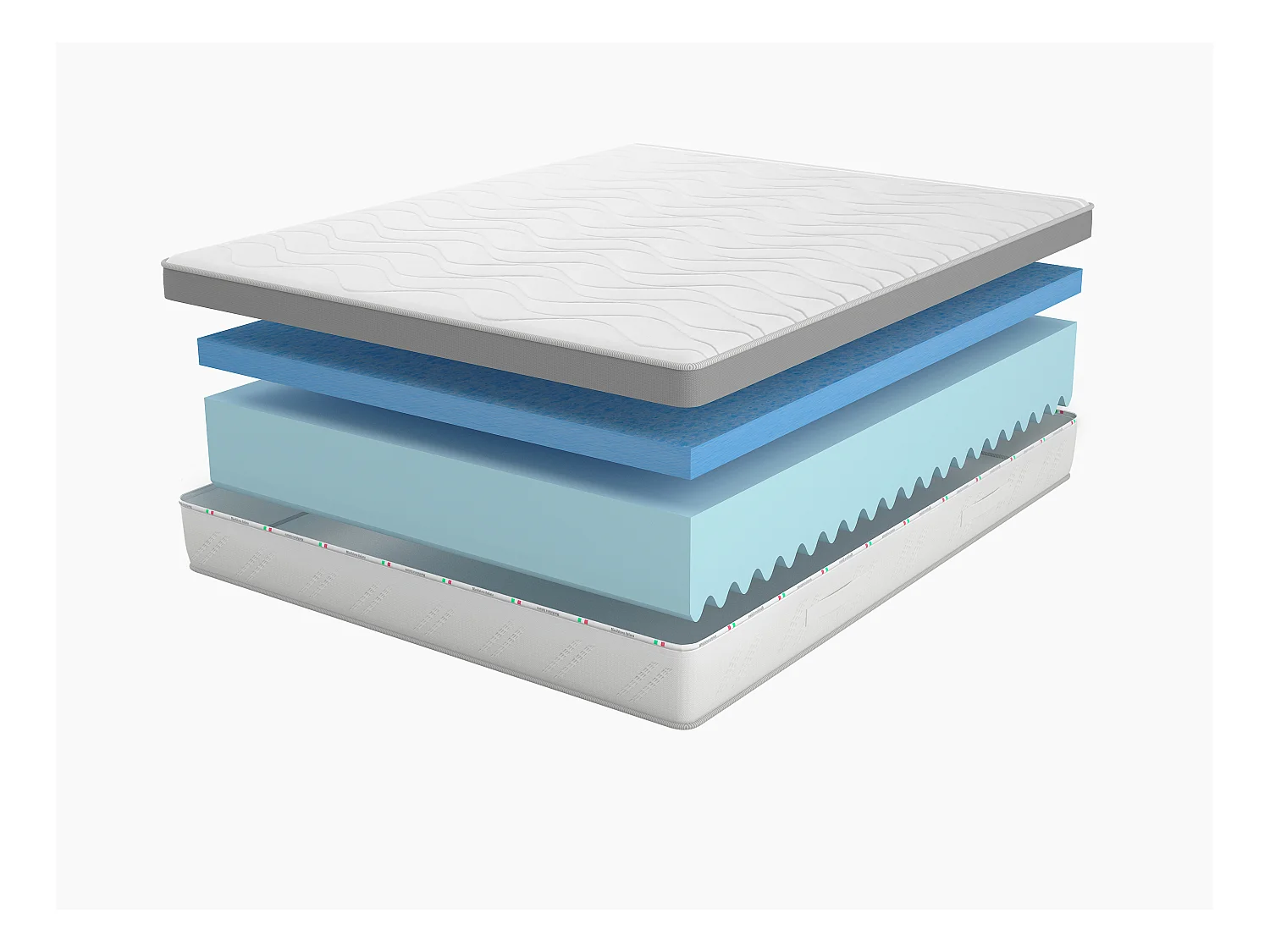 Matratze 800 Unabhängige Taschenfedern Polirelax 7 Zonen Air Touch 140x190x22