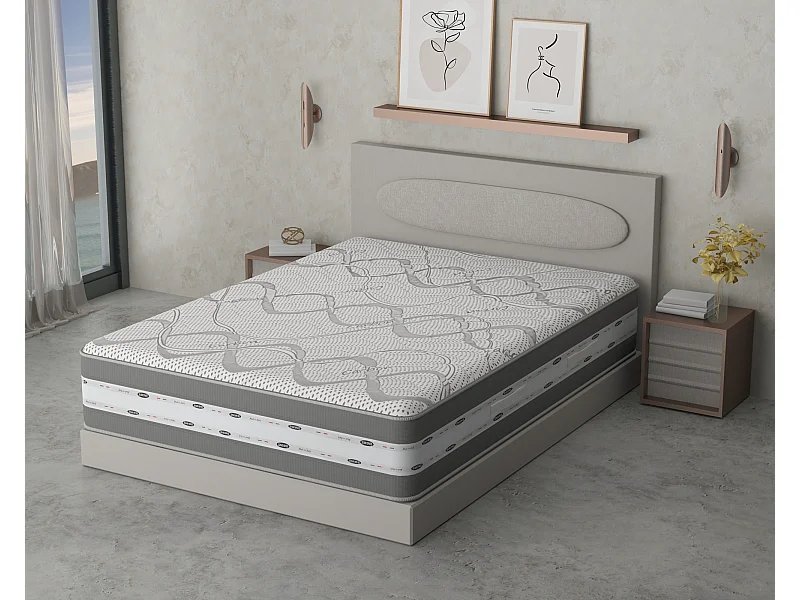 Matelas Memory Foam Wind Essential, Housse Carbon Amovible 160x190x25