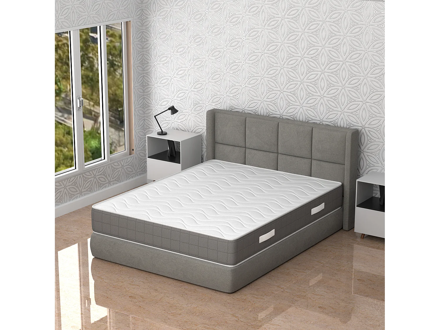 Memory Foam Matras Hypertranspirant Orthopedisch 160x200x20