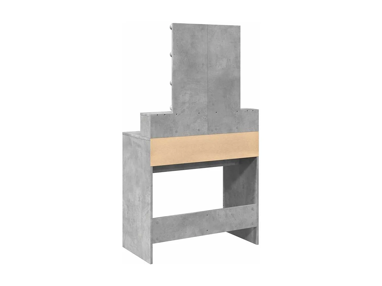 Toeletta con LED Grigio Cemento 80x41x144,5 cm