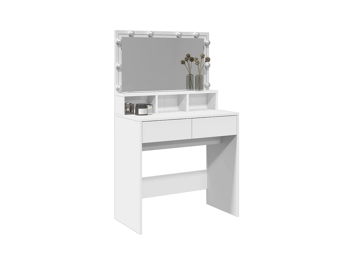 Coiffeuse avec LED blanc 80x41x134,5 cm