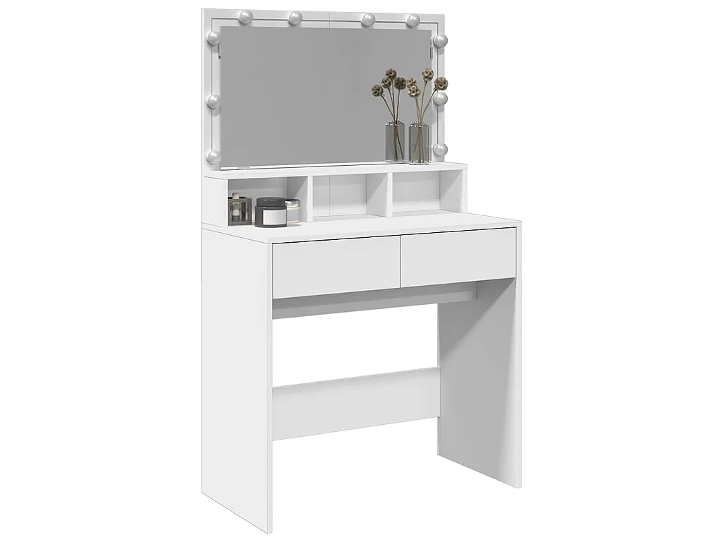 Coiffeuse avec LED blanc 80x41x134,5 cm
