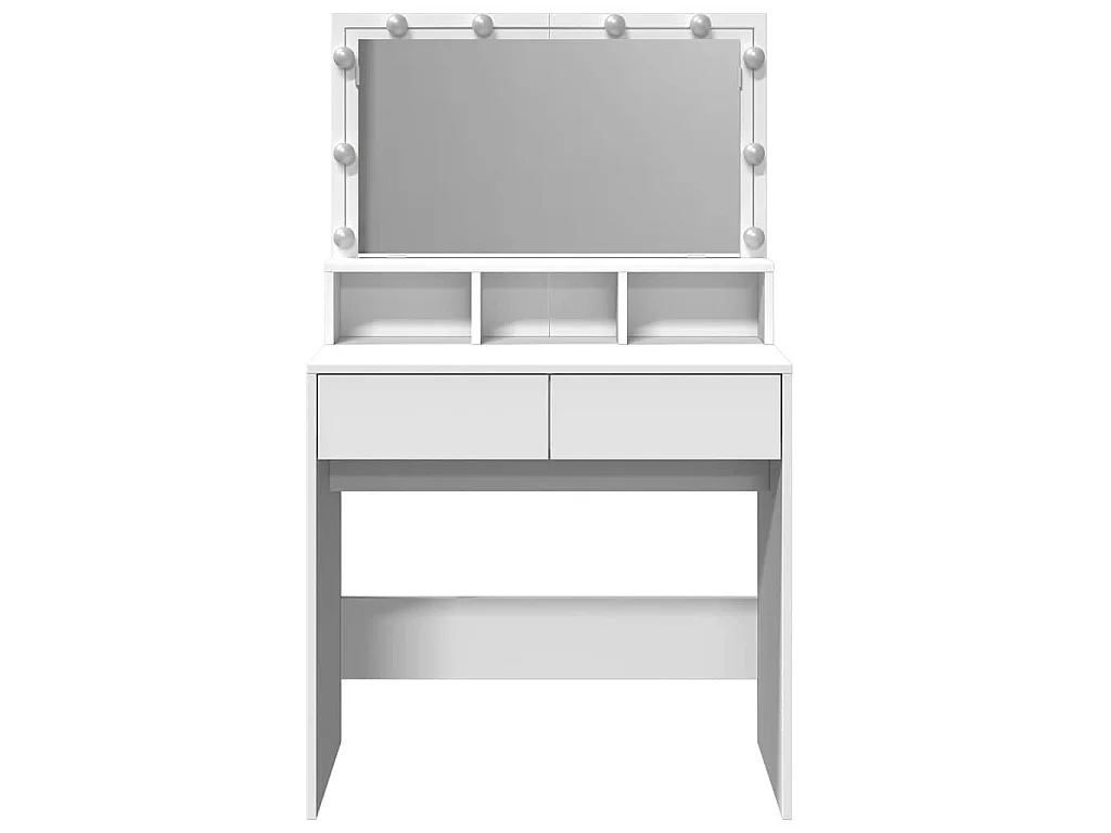 Coiffeuse avec LED blanc 80x41x134,5 cm