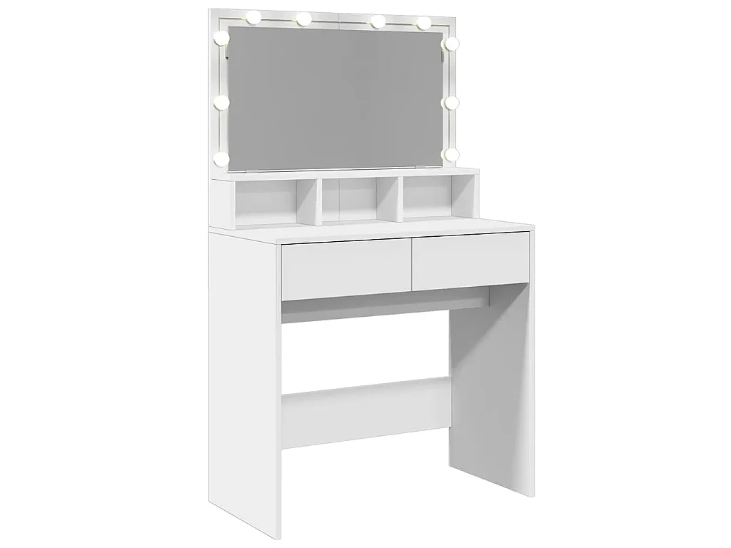 Coiffeuse avec LED blanc 80x41x134,5 cm