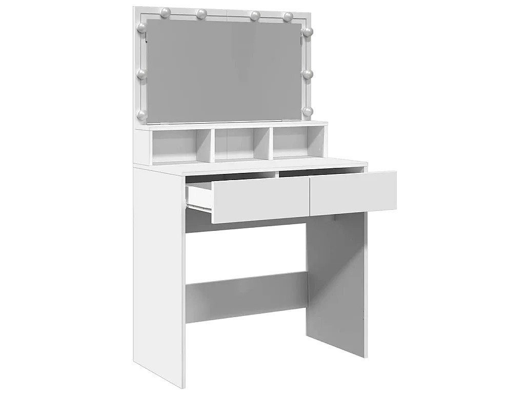 Coiffeuse avec LED blanc 80x41x134,5 cm