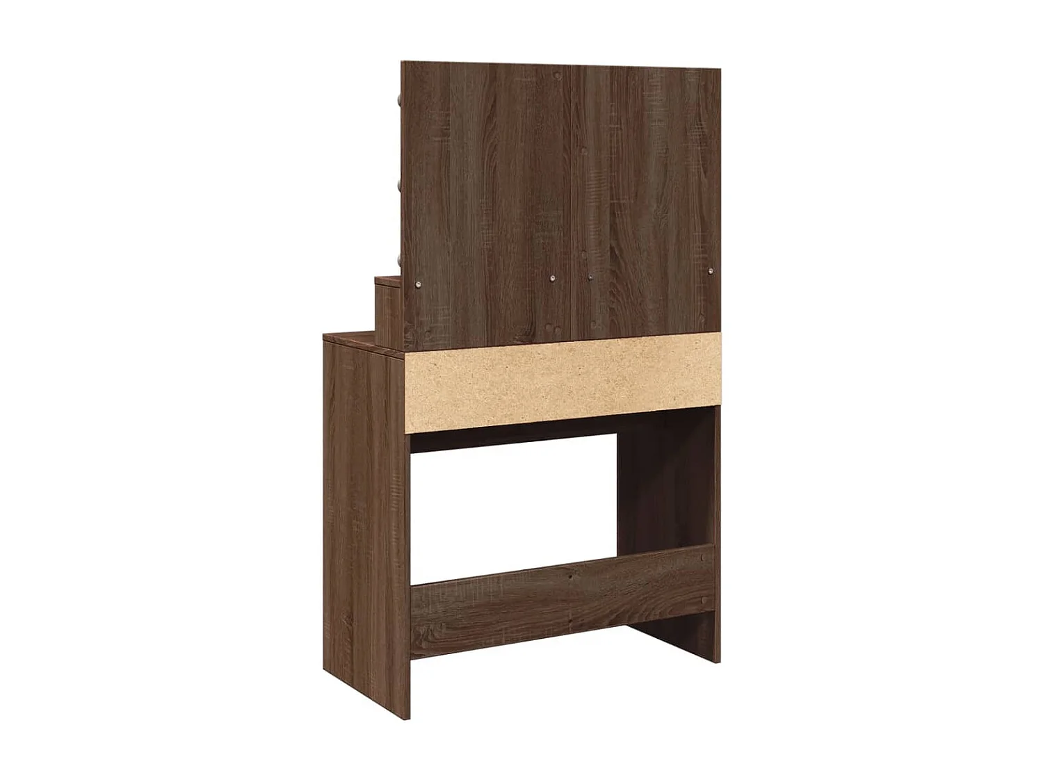 Kaptafel met LED 80x41x134,5 cm bruin eikenkleurig