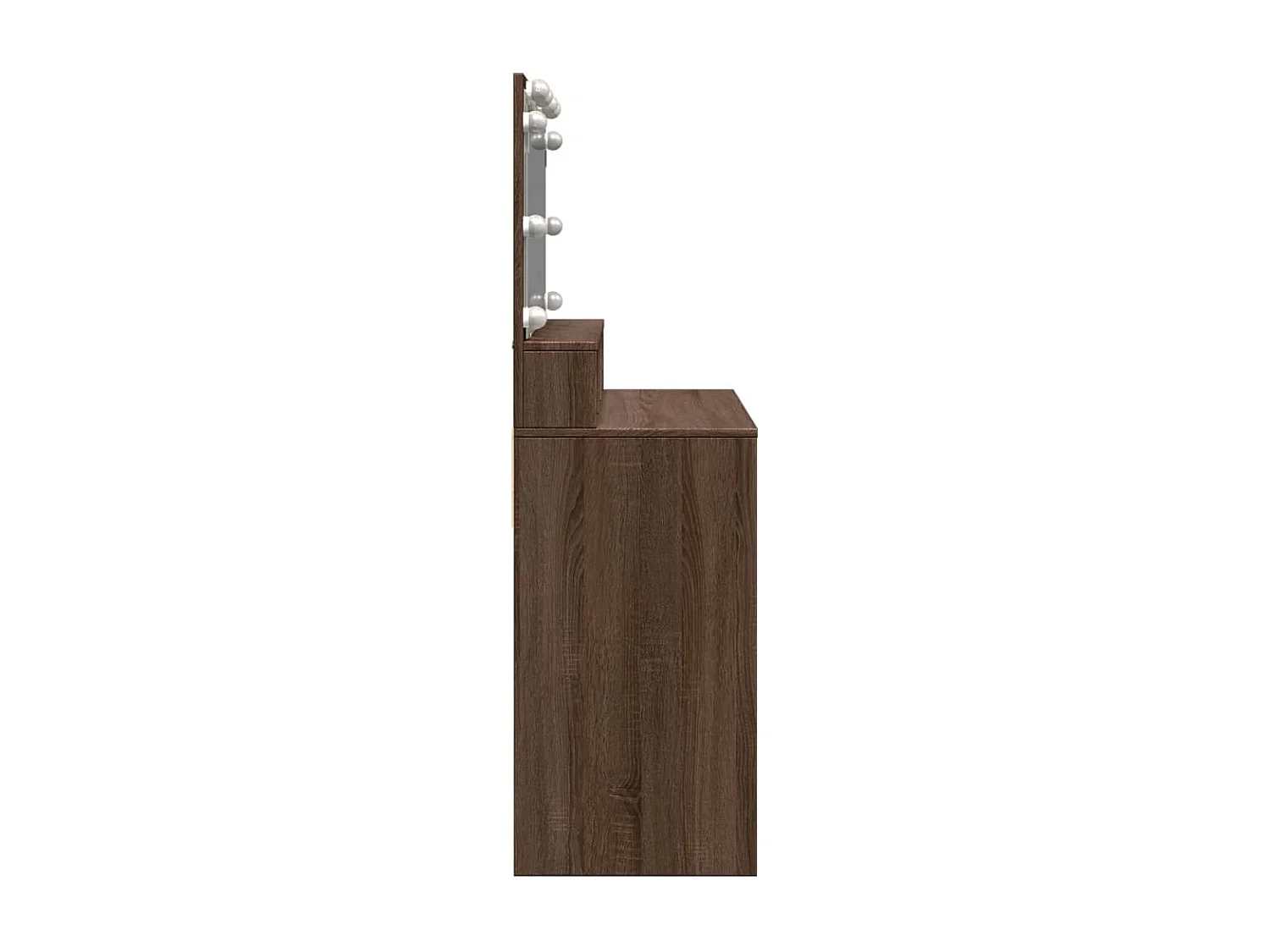 Kaptafel met LED 80x41x134,5 cm bruin eikenkleurig