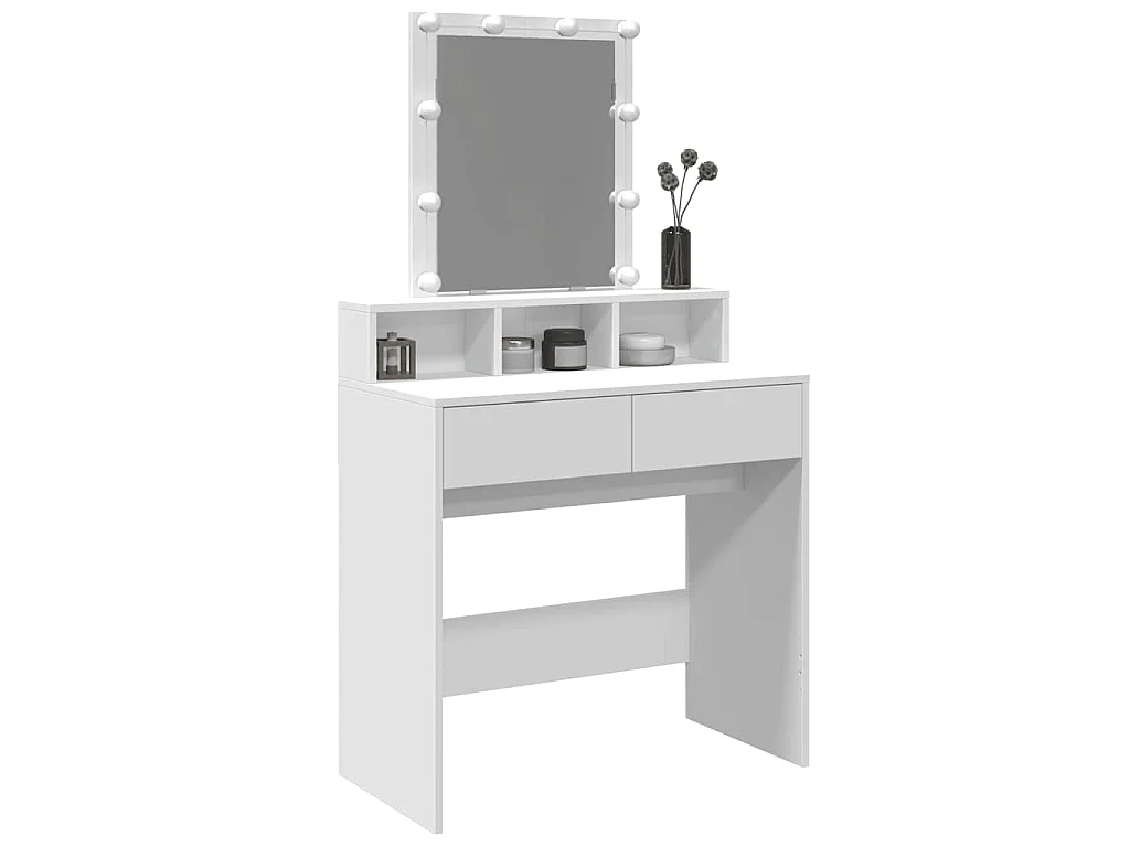 Coiffeuse avec LED blanc 80x41x144,5 cm