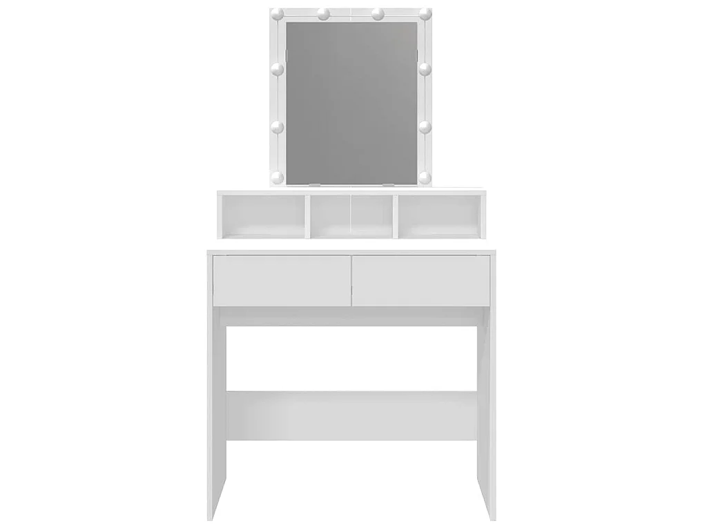 Coiffeuse avec LED blanc 80x41x144,5 cm