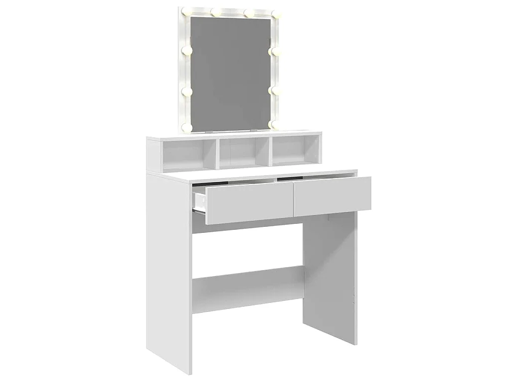 Coiffeuse avec LED blanc 80x41x144,5 cm