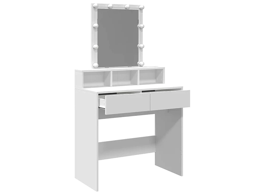 Coiffeuse avec LED blanc 80x41x144,5 cm