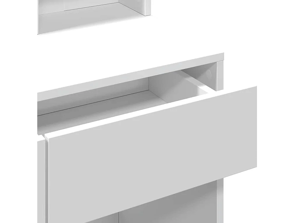 Tocador con luces LED blanco 80x41x144,5 cm