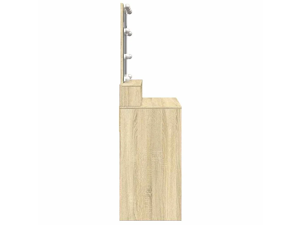 Toaletka LED dęb Sonoma z przechowywaniem 80x41x144,5 cm