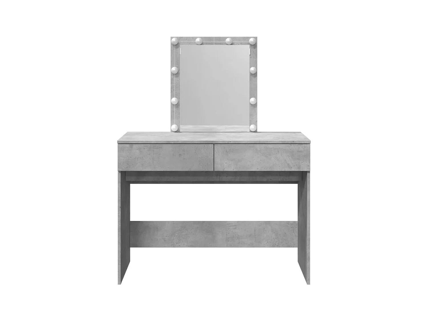 Kaptafel met LED-verlichting 100x40x130 cm betongrijs
