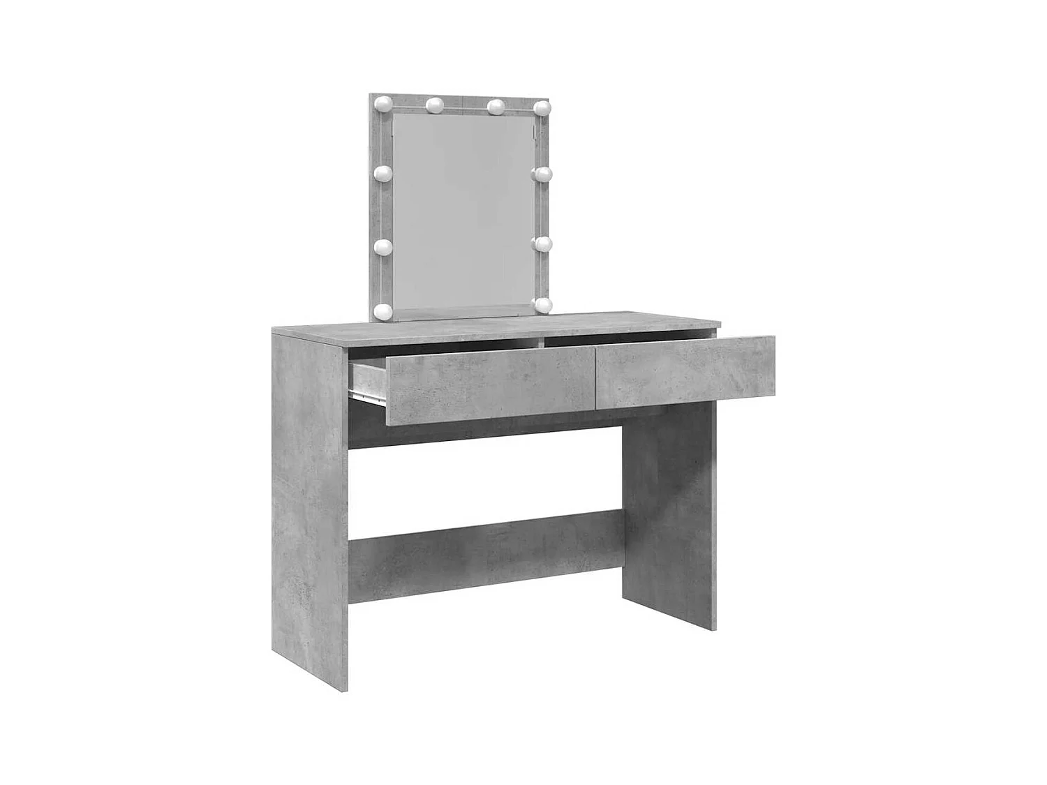 Kaptafel met LED-verlichting 100x40x130 cm betongrijs