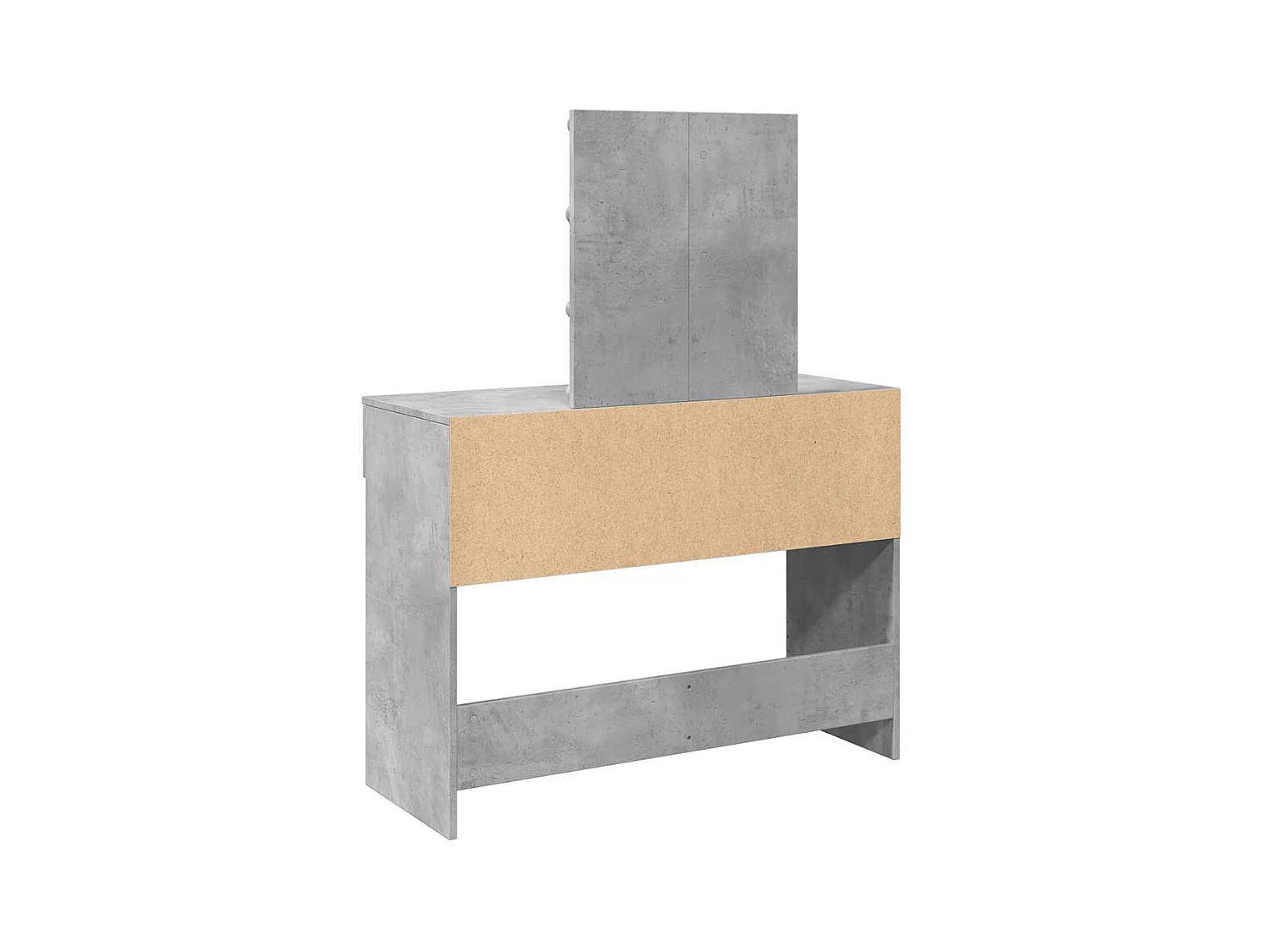 Kaptafel met LED-verlichting 100x40x130 cm betongrijs