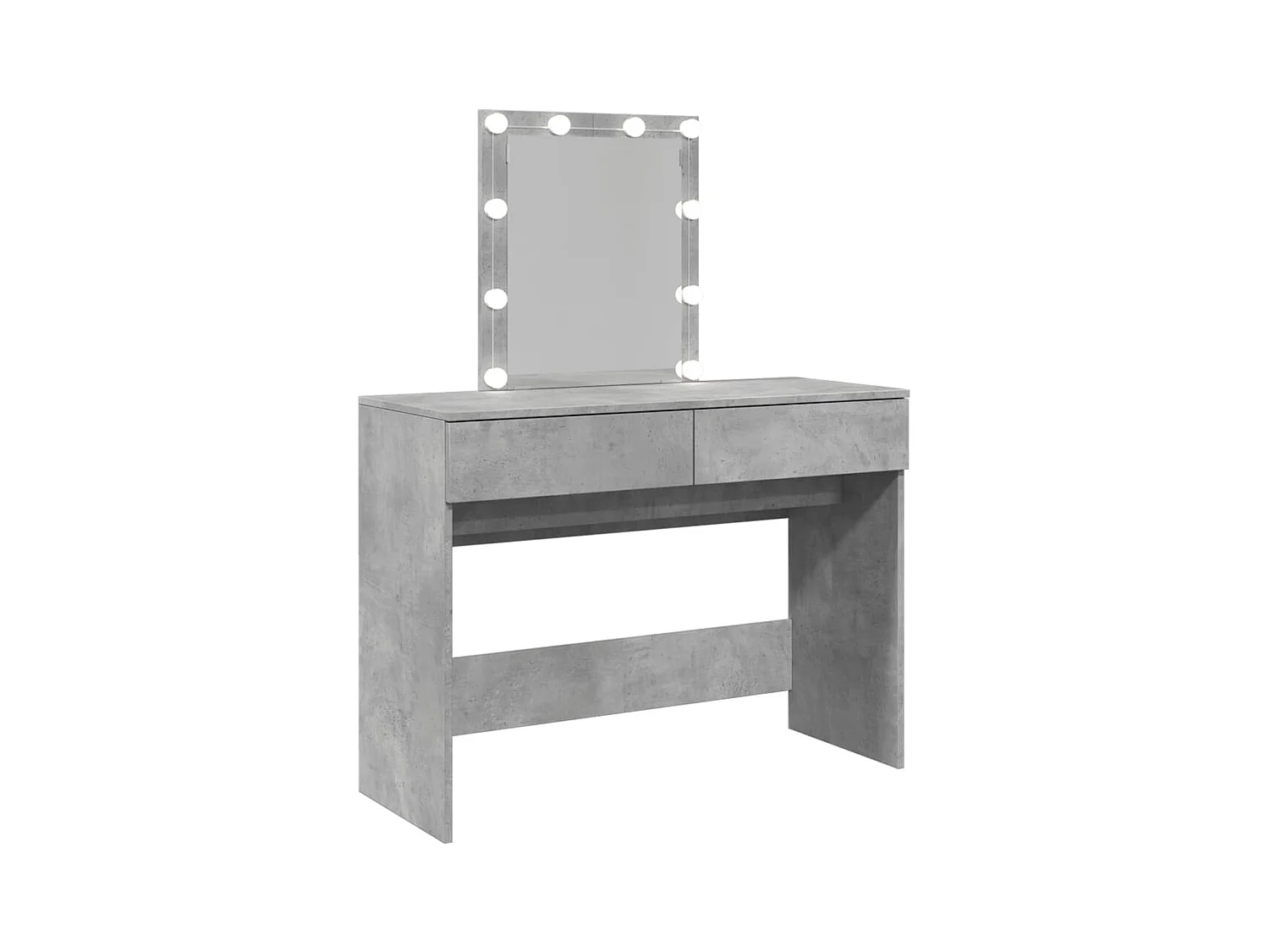 Kaptafel met LED-verlichting 100x40x130 cm betongrijs