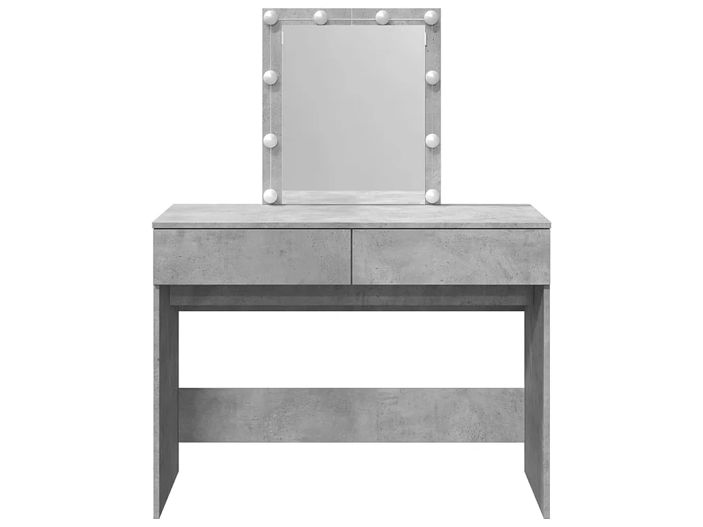 Kaptafel met LED-verlichting 100x40x130 cm betongrijs