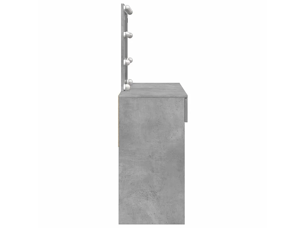 Kaptafel met LED-verlichting 100x40x130 cm betongrijs