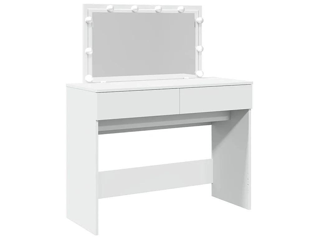 Coiffeuse avec LED blanc 100x40x120 cm
