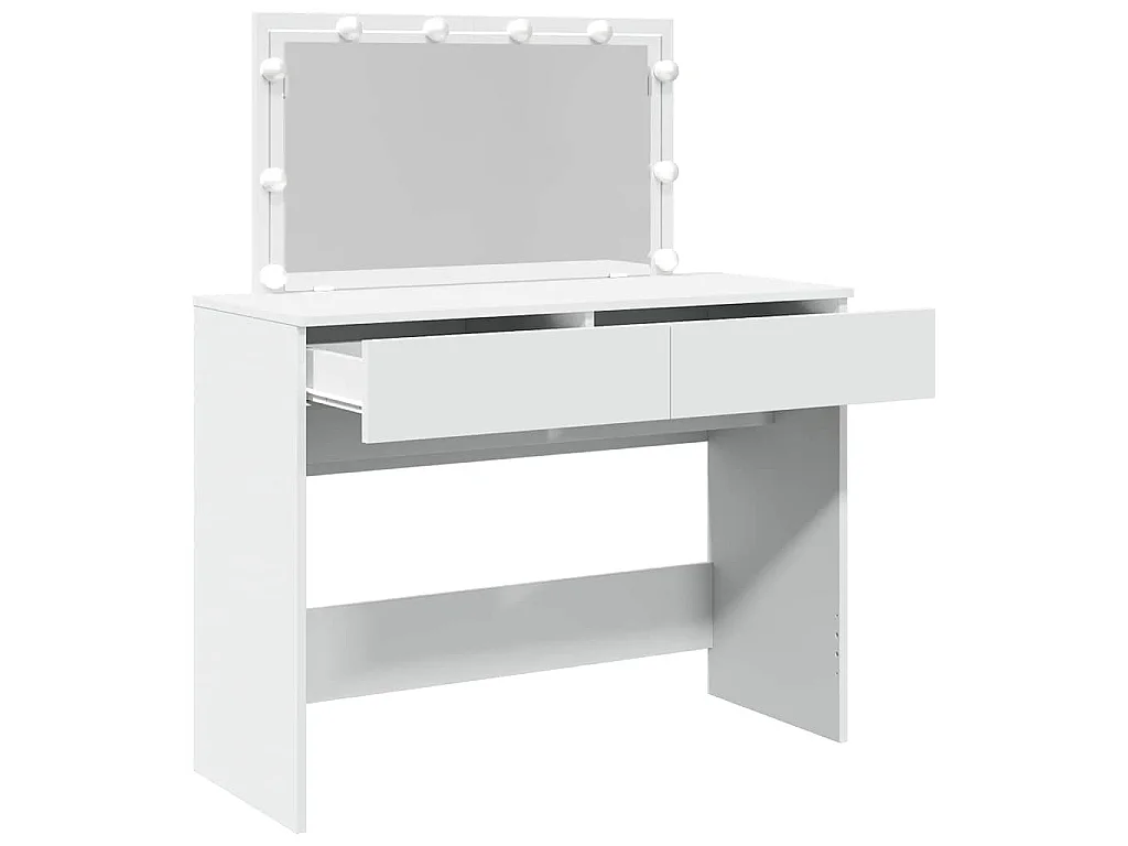 Coiffeuse avec LED blanc 100x40x120 cm