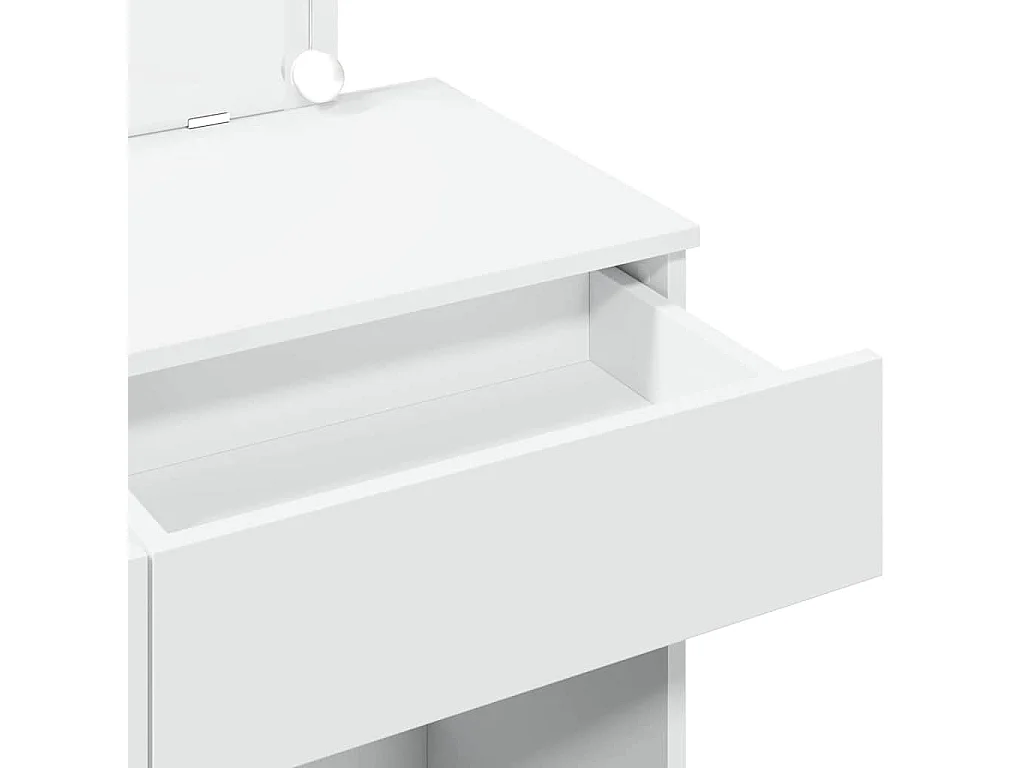 Coiffeuse avec LED blanc 100x40x120 cm