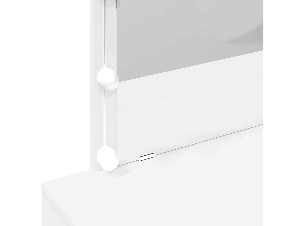 Coiffeuse avec LED blanc 100x40x120 cm