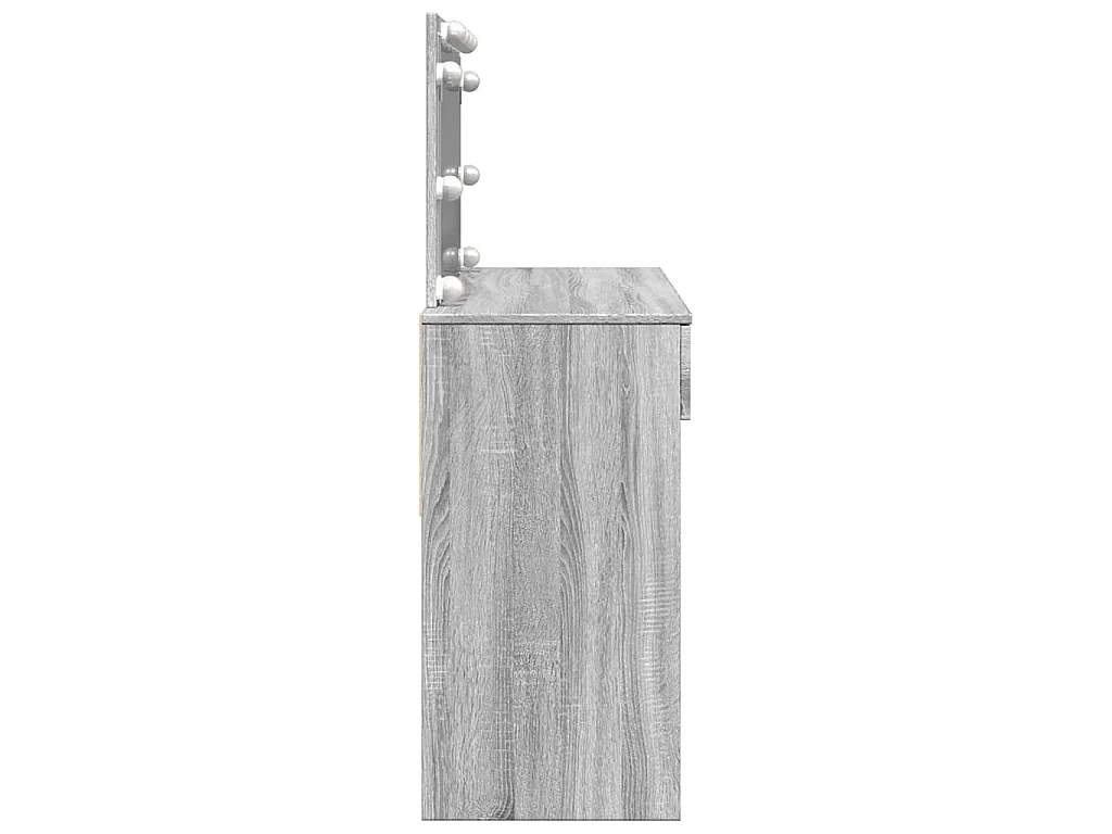Kaptafel met LED-verlichting 100x40x120 cm grijs sonoma