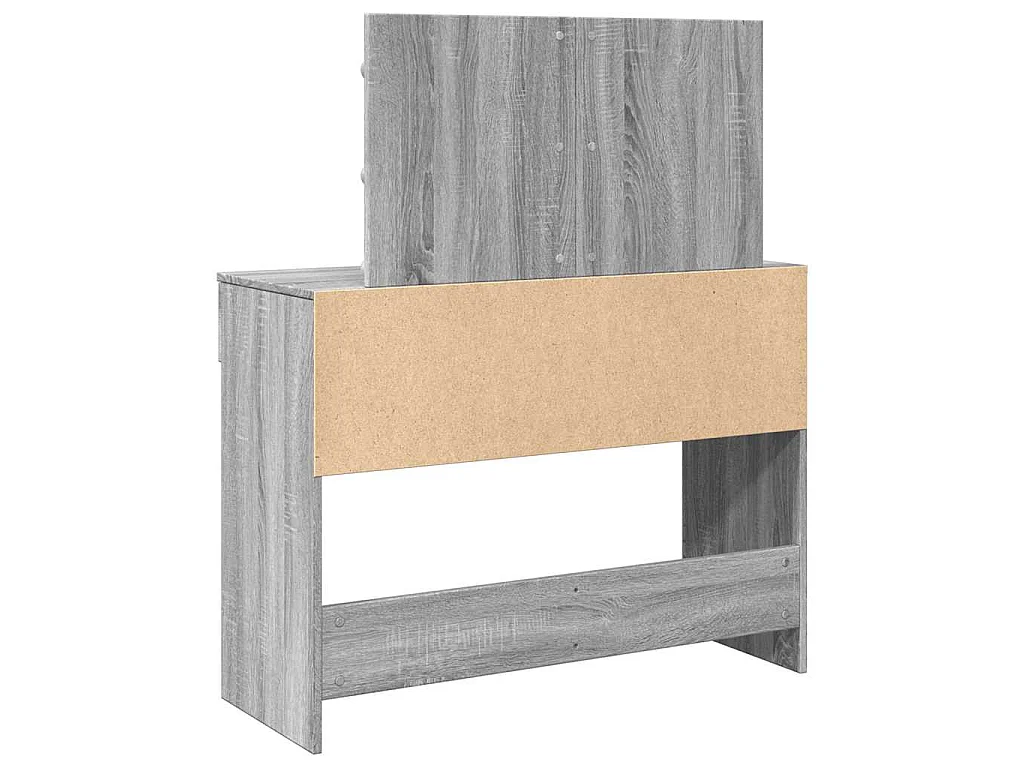 Kaptafel met LED-verlichting 100x40x120 cm grijs sonoma