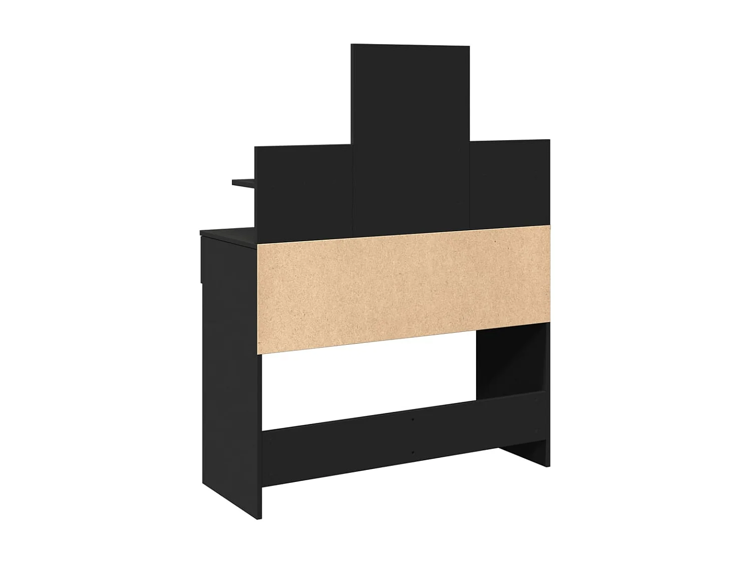 Coiffeuse avec LED noir 100x40x130 cm