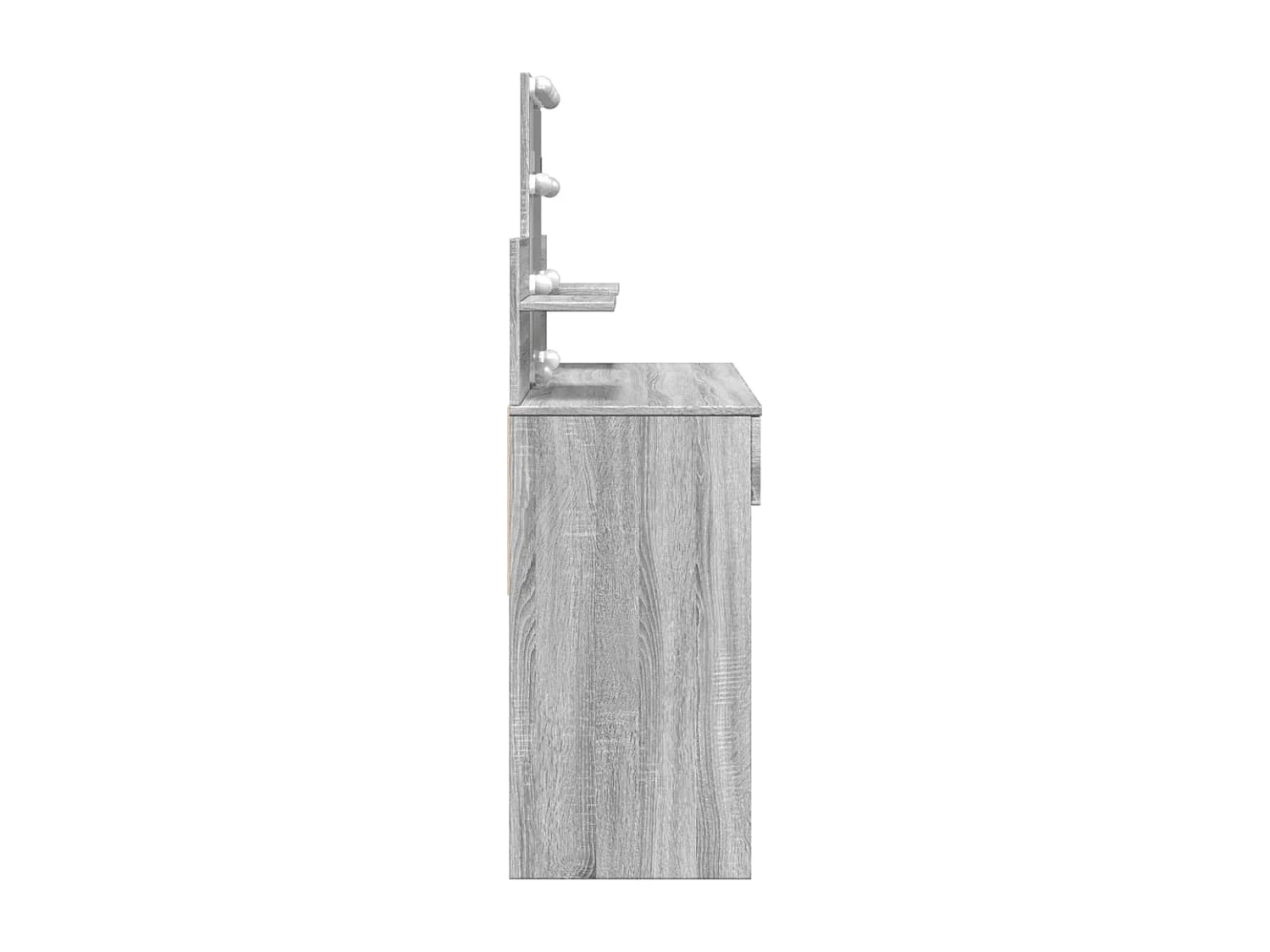 Toeletta con LED Grigio Sonoma 100x40x130 cm