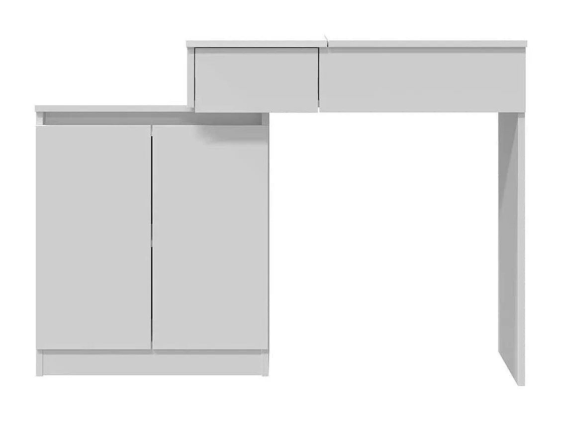 Schminktisch mit LED-Beleuchtung Weiß 115x37x110,5 cm
