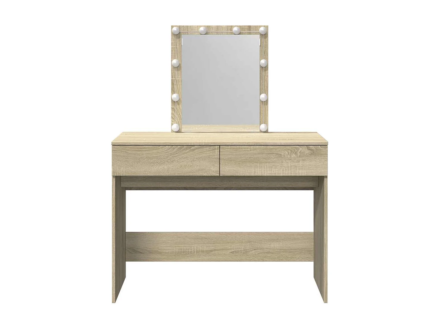 Toucador com LEDs 100x40x130 cm carvalho sonoma