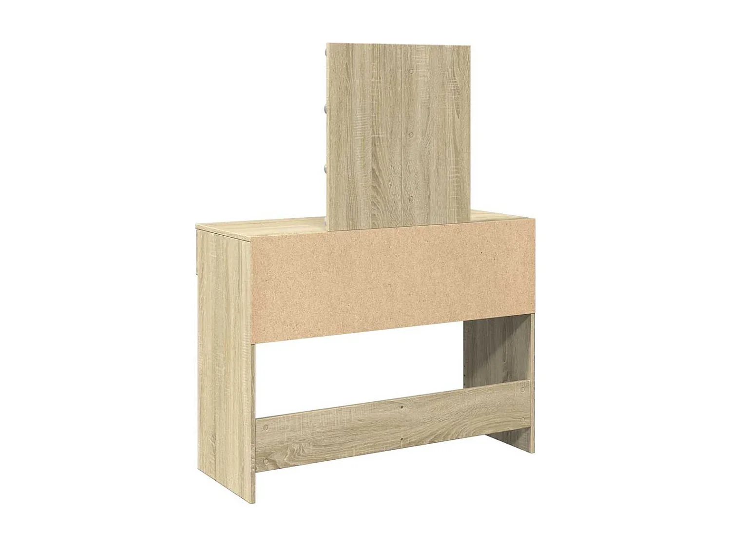 Kaptafel met LED-verlichting 100x40x130 cm sonoma eikenkleurig